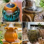 Solar Fountain Pump with 6 Nozzles for Gardens