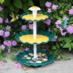 AISITIN 3-Tier Solar Bird Bath Fountain
