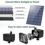 AISITIN 3-Tier Solar Bird Bath Fountain