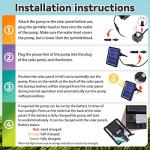 Solar-Powered Rock Water Fountain with LED Light