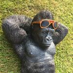 Charming Gorilla Monkey Garden Ornament Statue