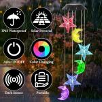 Dremisland Solar Star Moon Wind Chimes for Gardens