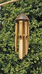 Hand-Carved Bamboo Wind Chime - 50cm Hanging Decor