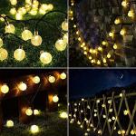Solar Fairy Lights with Crystal Balls - 50LED