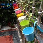 Metal Iron Flower Pot Vase for Balcony Decor