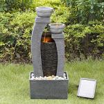 Solar-Powered 3-Tier Garden Water Fountain