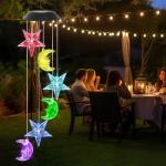 Dremisland Solar Star Moon Wind Chimes for Gardens