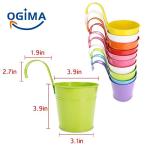 Metal Iron Flower Pot Vase for Balcony Decor