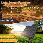 Solar LED Outdoor String Lights with Remote 10m