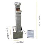 Solar-Powered 3-Tier Garden Water Fountain