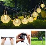 Solar Fairy Lights with Crystal Balls - 50LED