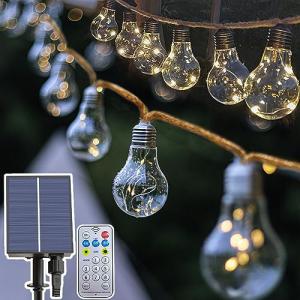 Solar String Lights with Remote for Outdoor Decor