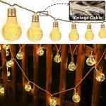 Solar String Lights with Remote for Outdoor Decor