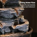 Indoor Water Fountain with LED Light and Rolling Ball