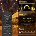 Solar LED Outdoor String Lights with Remote 10m