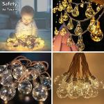 Solar String Lights with Remote for Outdoor Decor