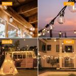 Solar LED Outdoor String Lights with Remote 10m