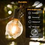 50FT LED Outdoor String Lights for Garden Decor