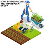 96 Pack Eco-Friendly Biodegradable Seedling Pots