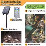 Solar String Lights with Remote for Outdoor Decor