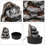 Indoor Water Fountain with LED Light and Rolling Ball