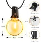 Solar LED Outdoor String Lights with Remote 10m