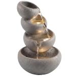 4-Tier Outdoor Water Fountain with LED Lights