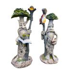 Set of Two Weatherproof Garden Ornaments Statues