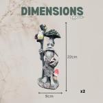 Set of Two Weatherproof Garden Ornaments Statues
