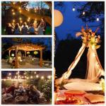 50FT LED Outdoor String Lights for Garden Decor