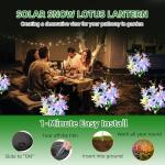 2 Pack Solar Flower Lights for Yard Decor