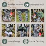 Set of Two Weatherproof Garden Ornaments Statues