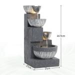 4-Tier Solar Water Fountain with LED Lights