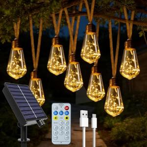 Hopexy 20 Bulb Solar Fairy String Lights