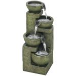 4-Tier Outdoor Stone Look Water Fountain