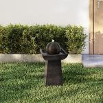 Modern Outdoor Sphere Water Fountain with Lights