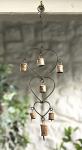 Heart and Bell Wind Chime - Recycled Iron