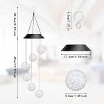 Color Changing LED Solar Wind Chimes Light