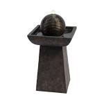 Modern Outdoor Sphere Water Fountain with Lights