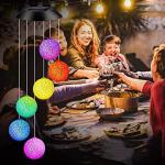 Solar LED Wind Chime Light for Garden Decor