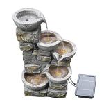 Solar-Powered 4-Tier Garden Water Fountain