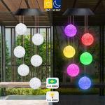 Color Changing LED Solar Wind Chimes Light