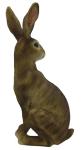 24cm Sitting Garden Hare Statue - Resin Bunny Décor