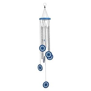 Blue Evil Eye Wind Chime for Indoor and Outdoor