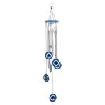 Blue Evil Eye Wind Chime for Indoor and Outdoor