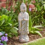 Buddha Statue Garden Decor, Gold Effect, 46cm