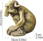 Gothic Kneeling Gargoyle Garden Statue - Resin