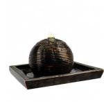 Modern Outdoor Sphere Water Fountain with Lights