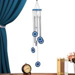 Blue Evil Eye Wind Chime for Indoor and Outdoor