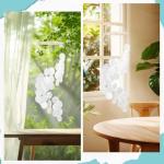 28" White Shell Wind Chime with Bamboo Rings